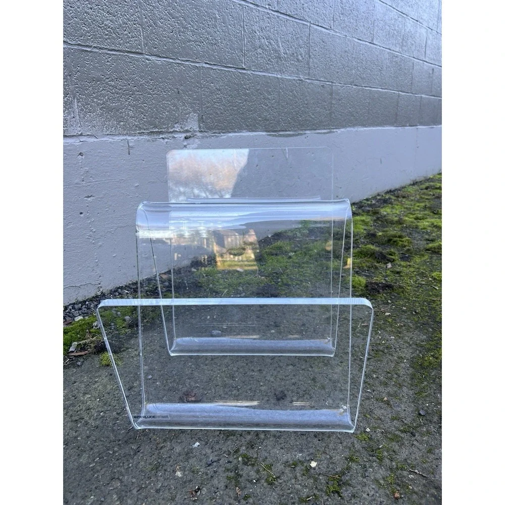 Interlude Home Acrylic Waverly Magazine‎ Rack